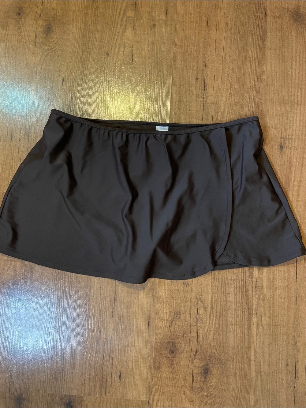 Costa del Sol Brown Swim Skort with Built-In Liner